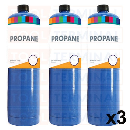 3pk propane gas 400g - propane, bottle